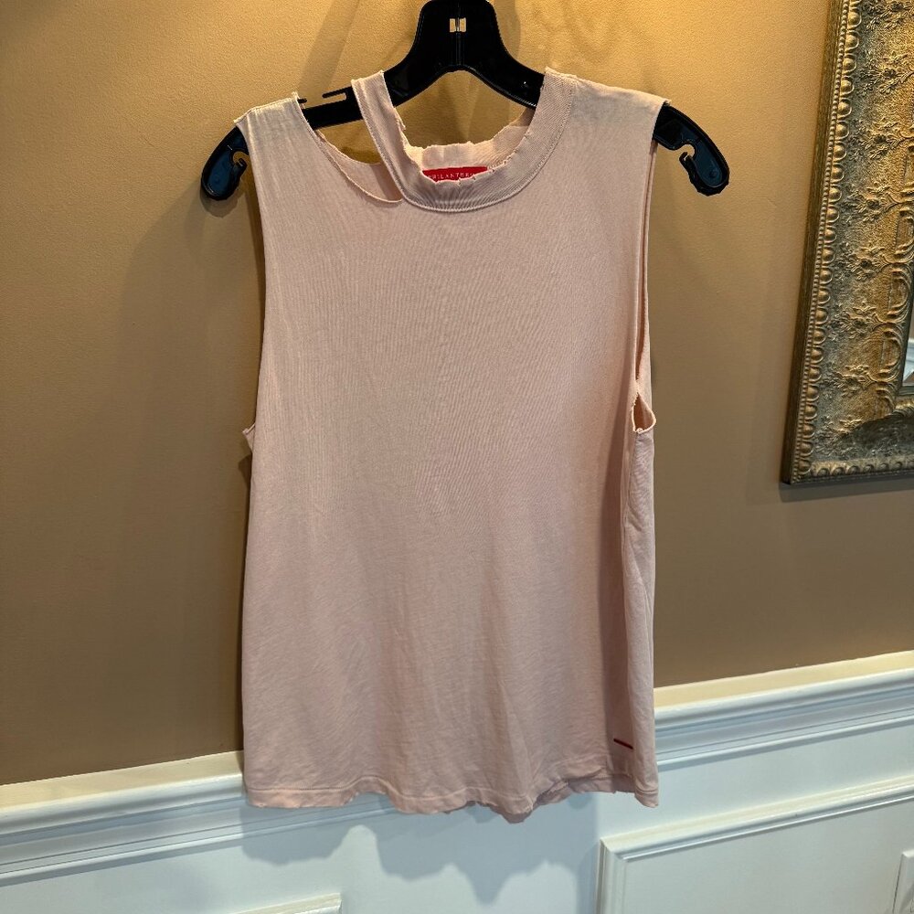 n:PHILANTHROPY Pink Distressed Muscle Tank